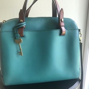 Turquoise Fossil  Rachel Satchel Caribbean